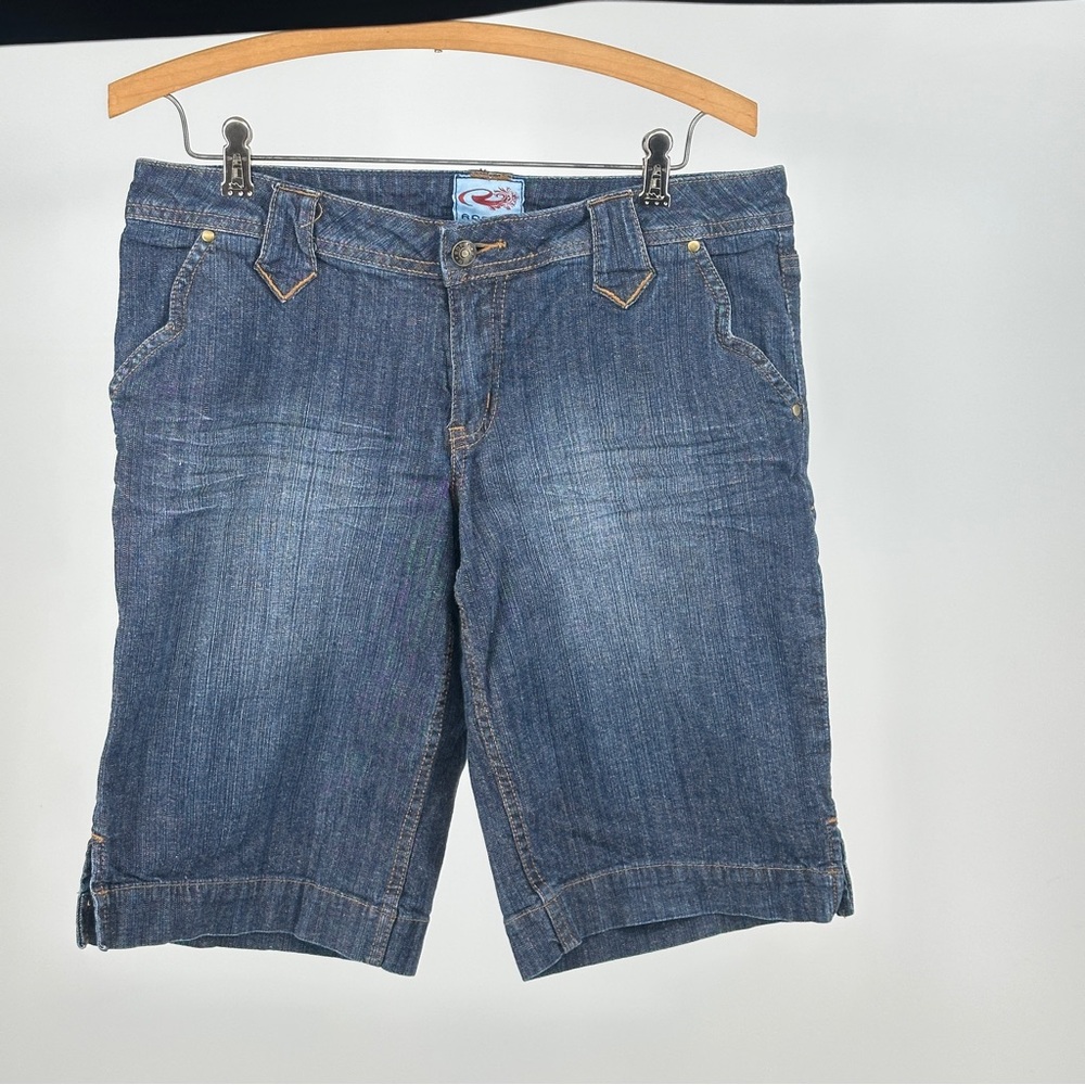 Roper Dark Blue Women's Western Style Denim Bermuda Shorts‎ 32 Waist